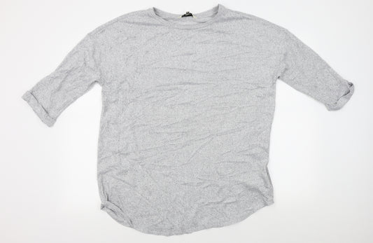 Front view of F&F women’s grey jumper, size UK 16