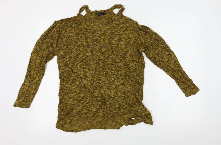 New Look Womens Yellow Pullover Jumper Size S