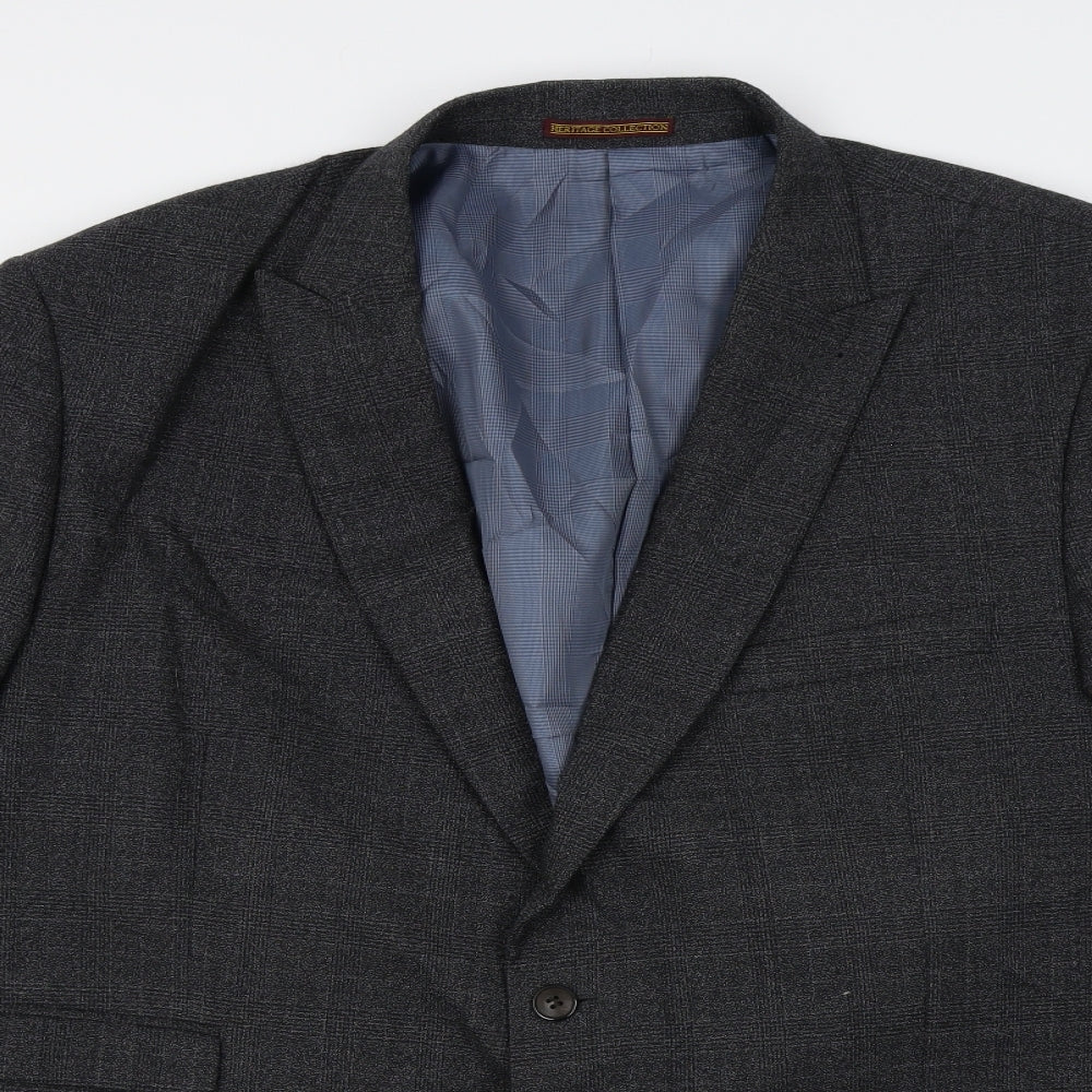 Heritage Collection Mens Grey   Jacket Blazer