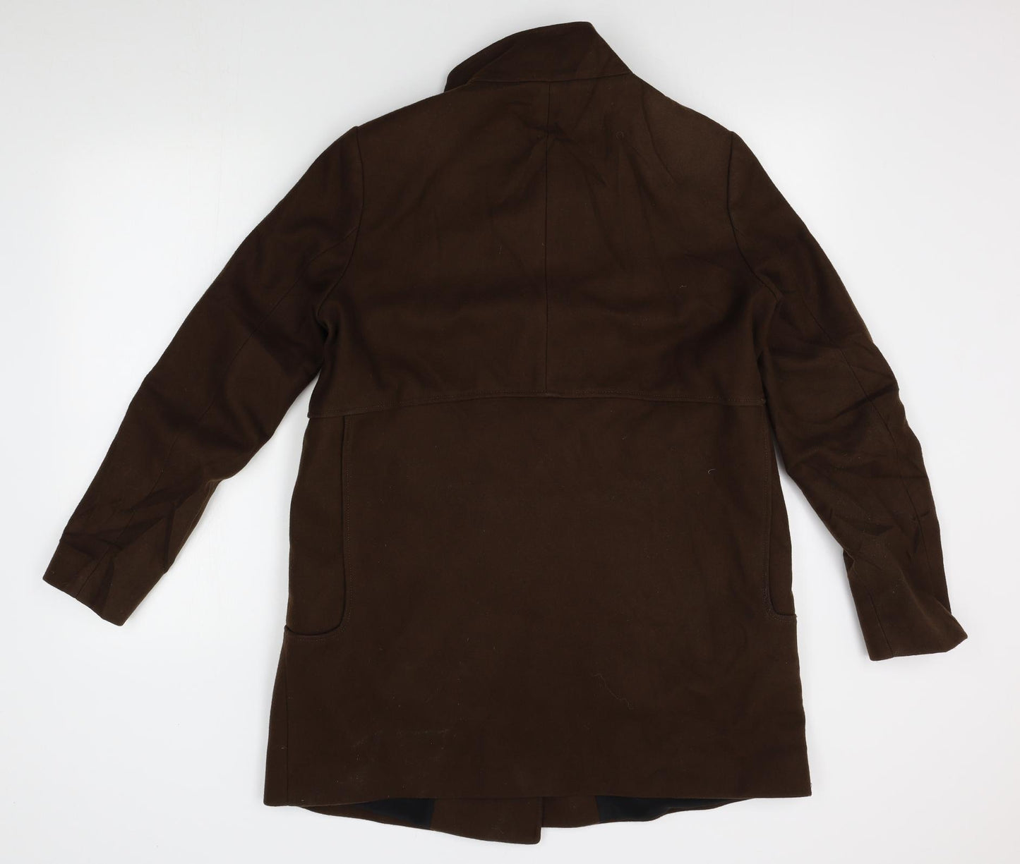 Zara Womens Brown   Overcoat Coat Size L
