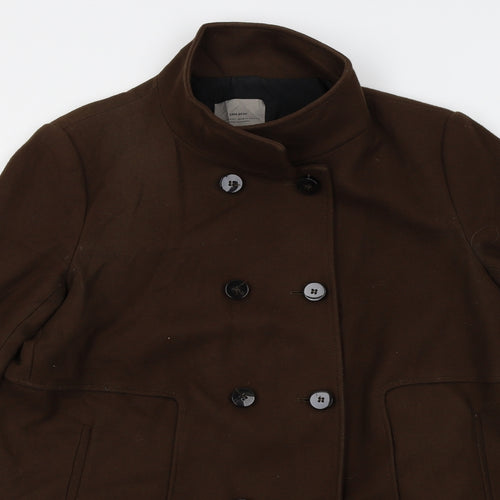 Zara Womens Brown   Overcoat Coat Size L