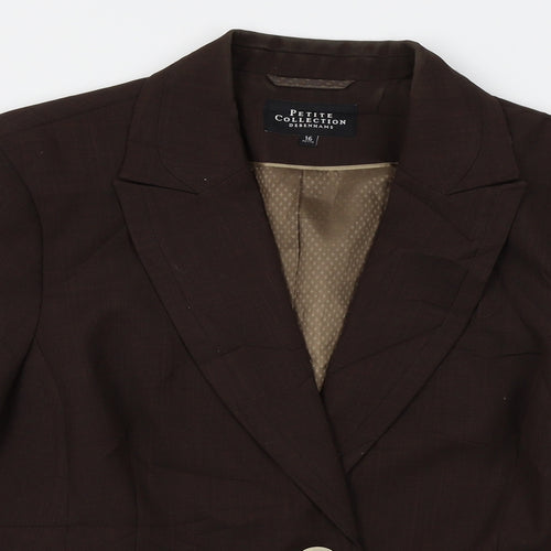 Debenhams Womens Brown   Jacket Blazer Size 16