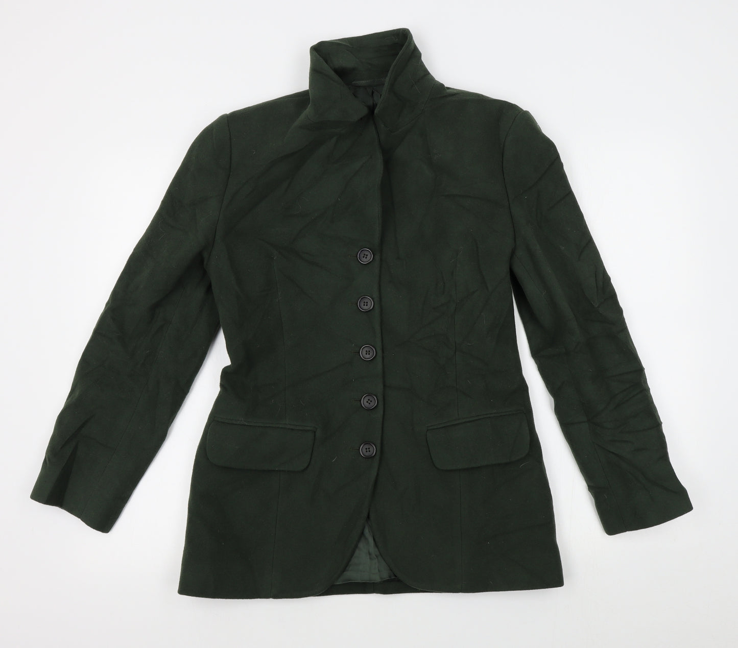 Hobbs Womens Green   Overcoat Coat Size 10