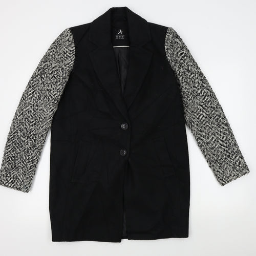 Atmosphere Womens Black   Overcoat Coat Size 10