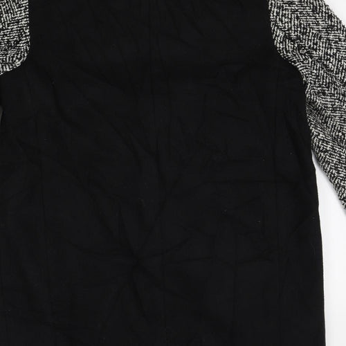 Atmosphere Womens Black   Overcoat Coat Size 10
