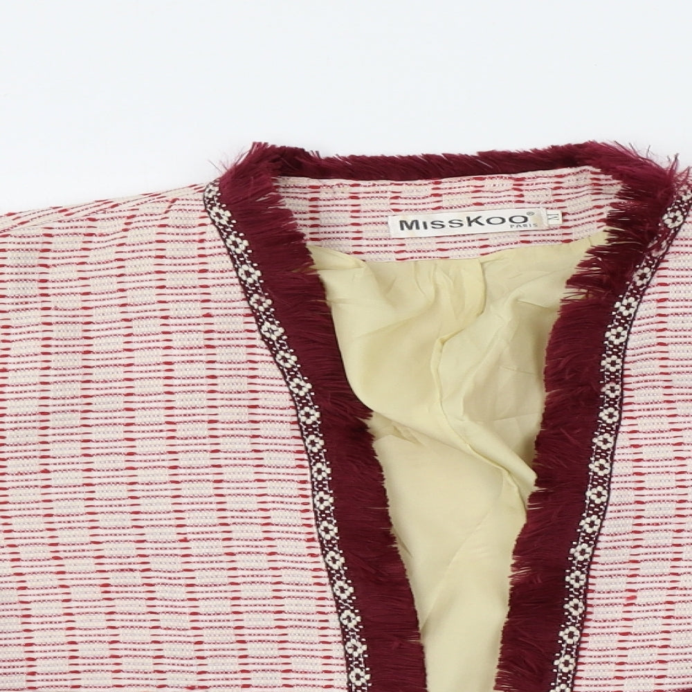 misskoo Womens White   Jacket Blazer Size M