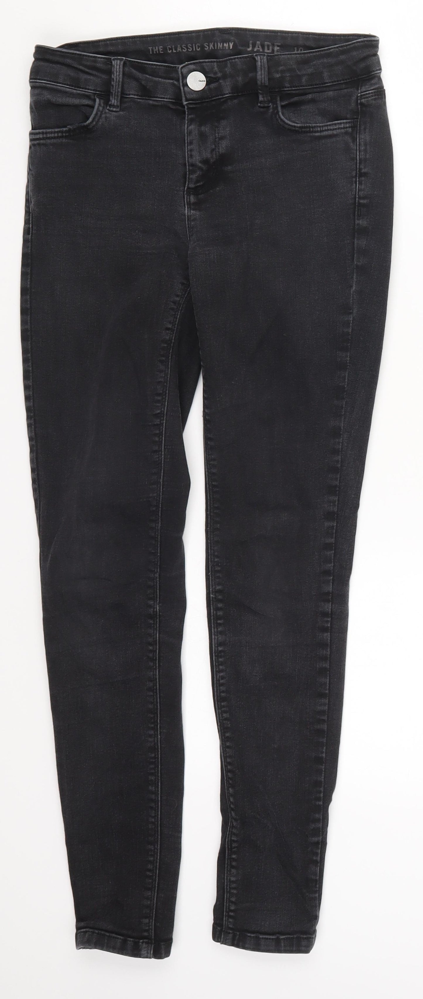 Oasis Womens Grey  Denim Skinny Jeans Size 10 L26.5 in