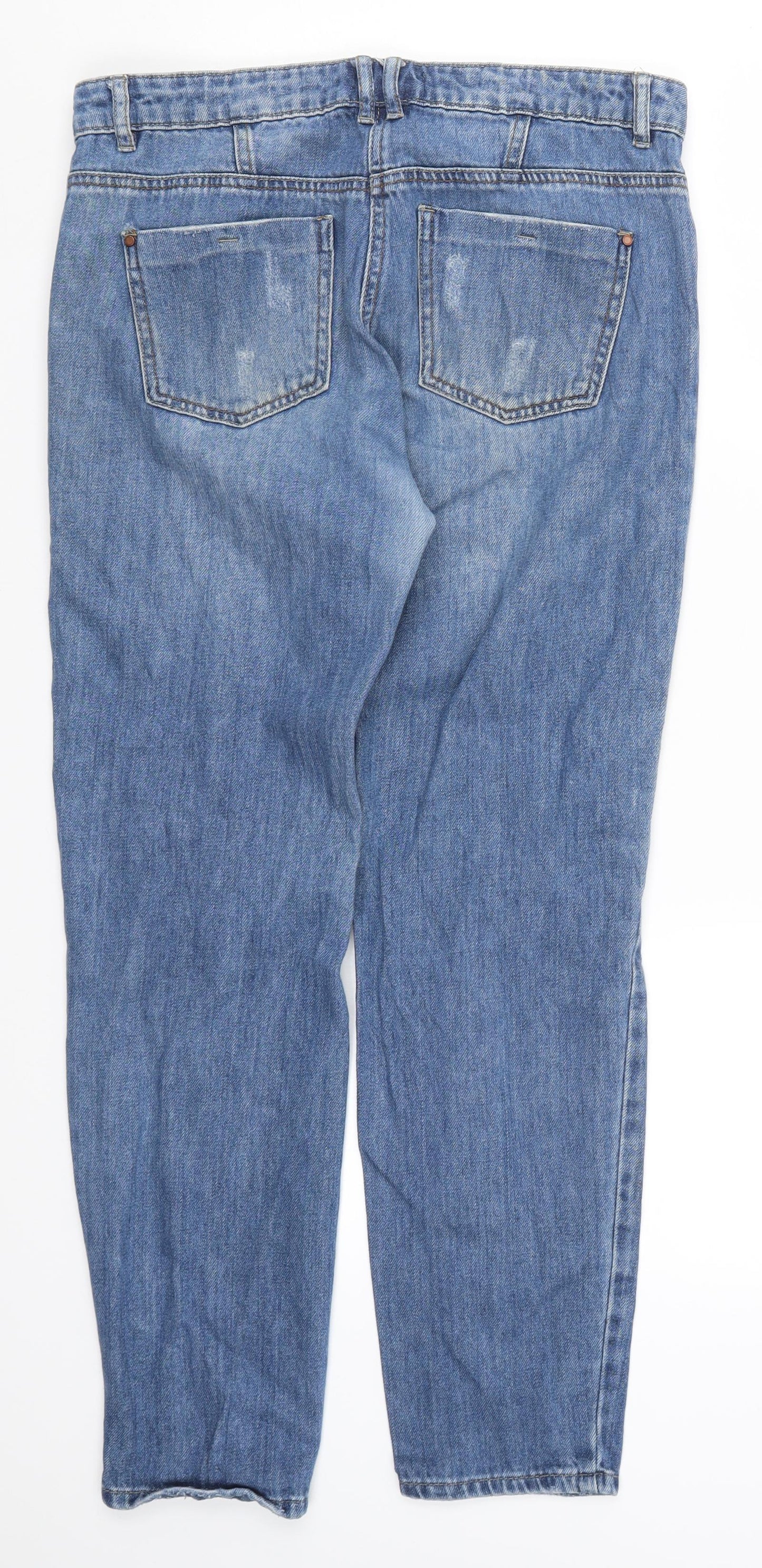 Matalan Womens Blue  Denim Mom Jeans Size 10 L28 in