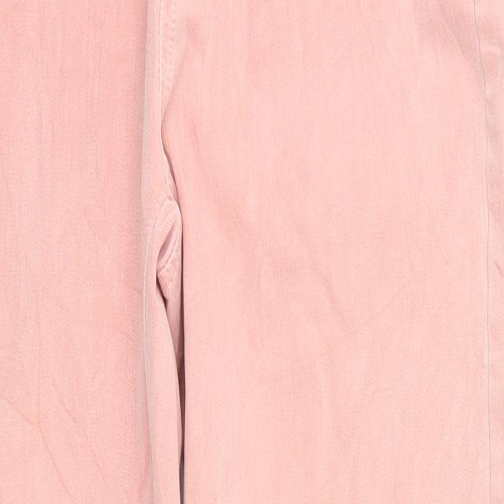 Preworn Womens Pink  Denim Straight Jeans Size 10 L27 in