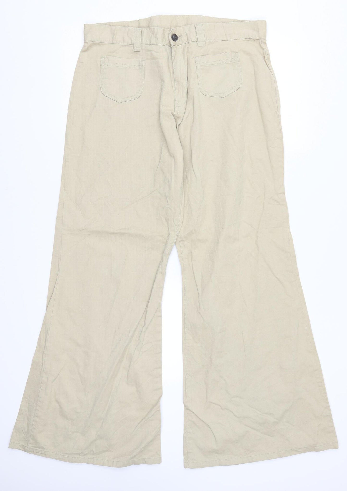 New Look Womens Beige   Trousers  Size 16 L30 in