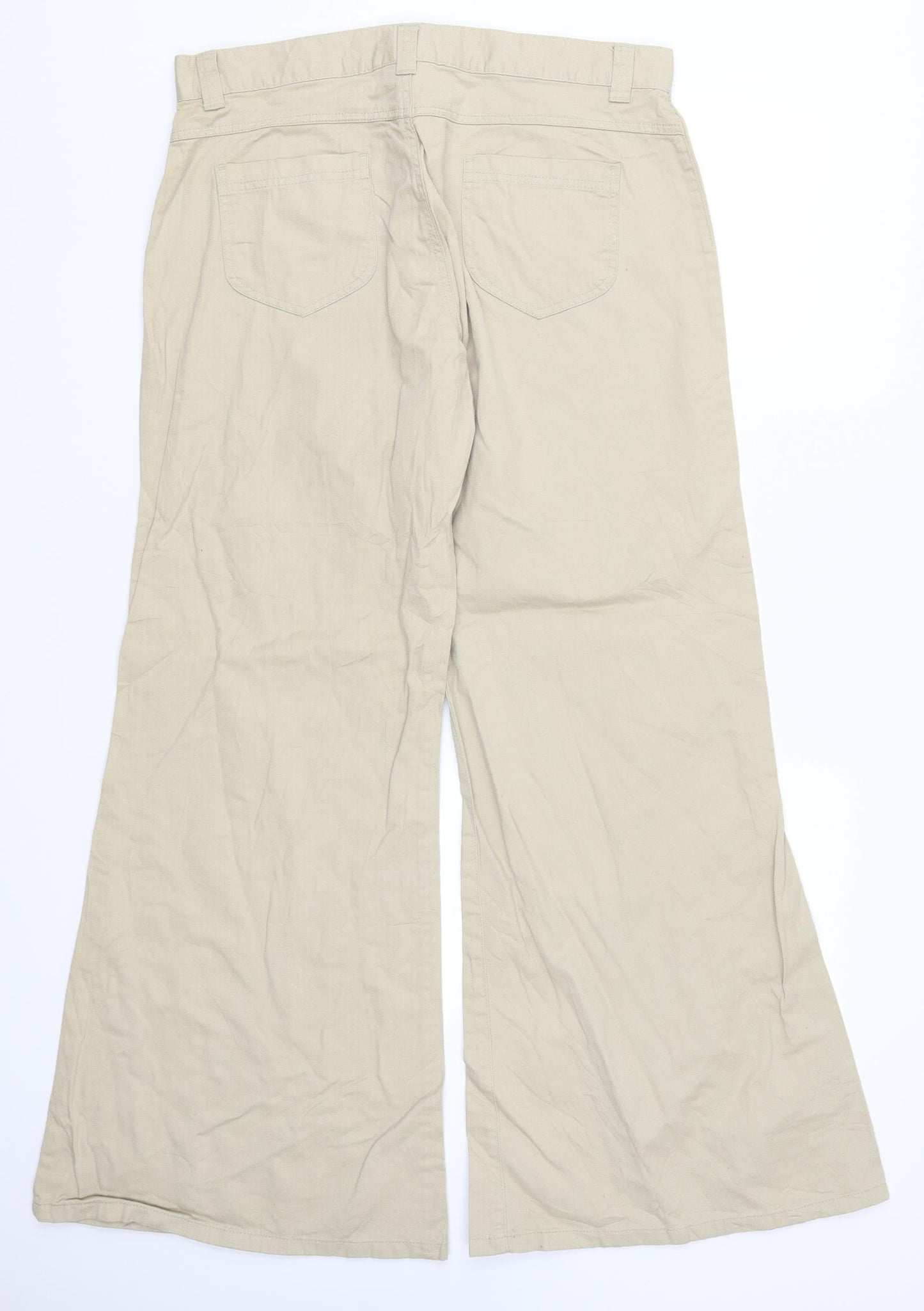 New Look Womens Beige   Trousers  Size 16 L30 in