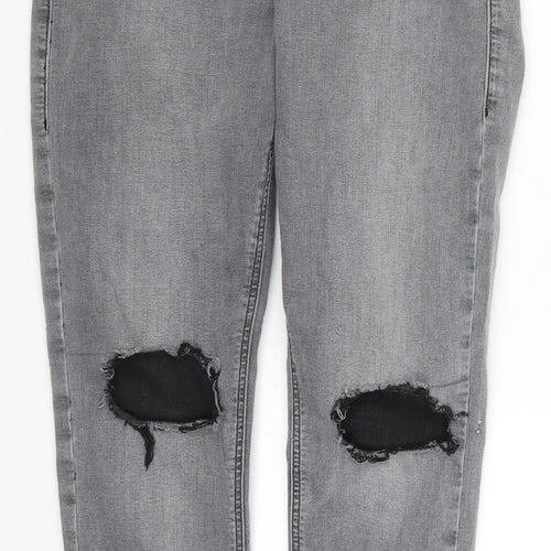 Topshop Womens Grey  Denim Skinny Jeans Size 30 in L25 in