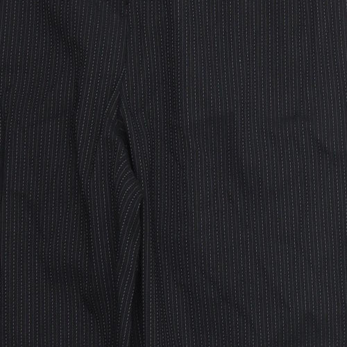 George Womens Black Striped  Trousers  Size 12 L28 in