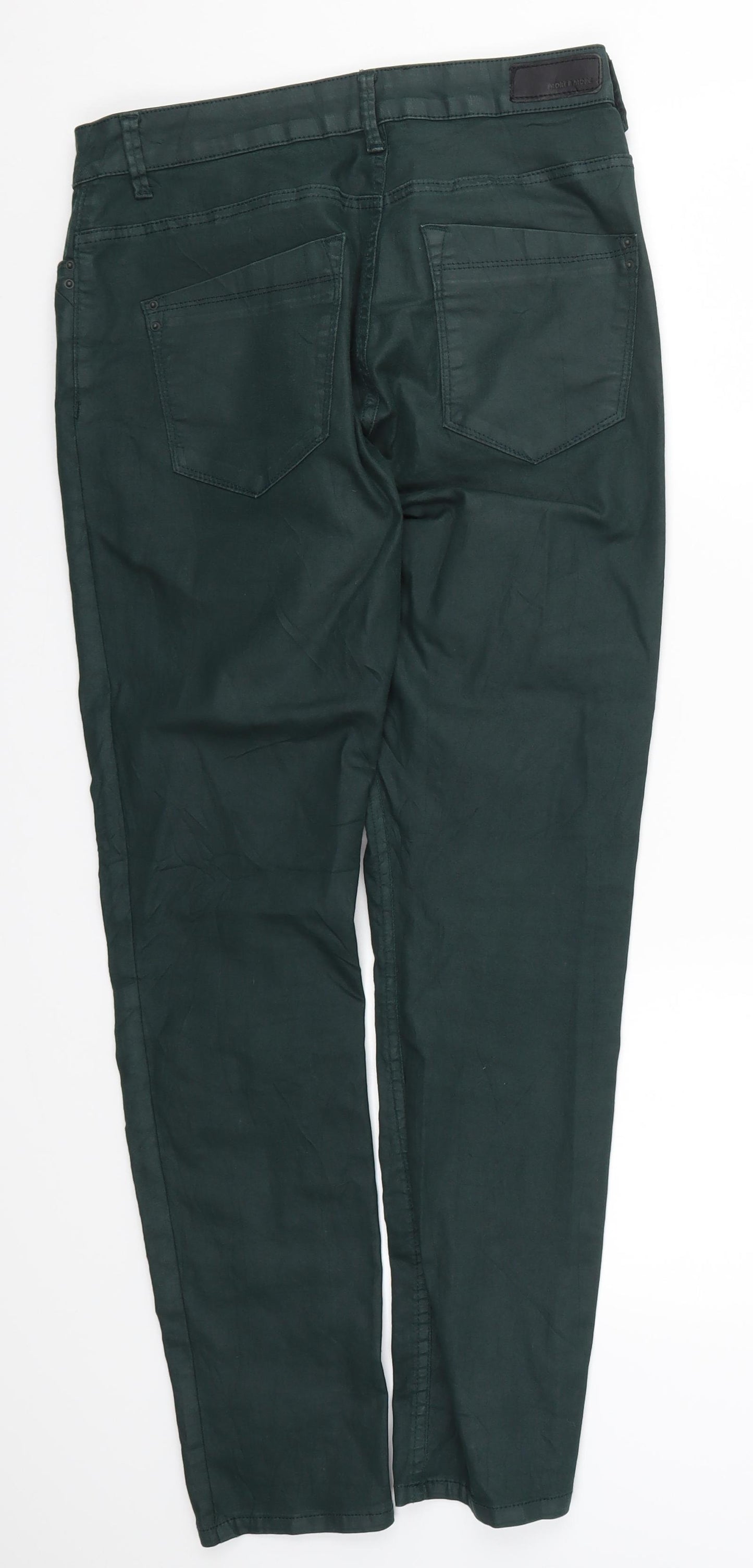 MORE & MORE Womens Green  Denim Skinny Jeans Size 12 L30 in