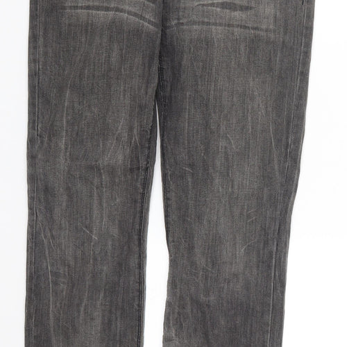 YESYES Womens Grey  Denim Straight Jeans Size 12 L27.5 in