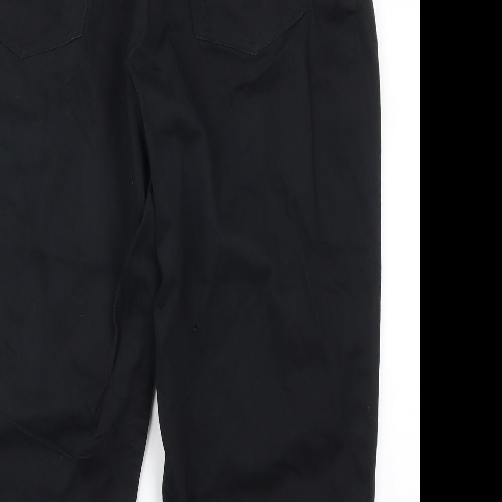 BHS Womens Black   Cropped Trousers Size 16 L20 in
