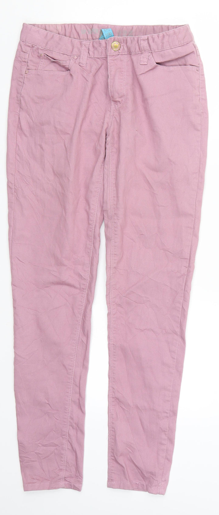 Denim Co Womens Pink Denim Skinny Jeans Size 10 L28 in