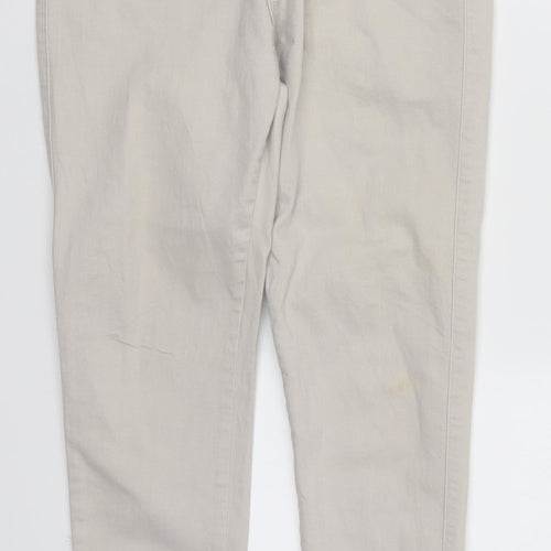 Missguided Womens Grey  Denim Skinny Jeans Size 14 L28 in