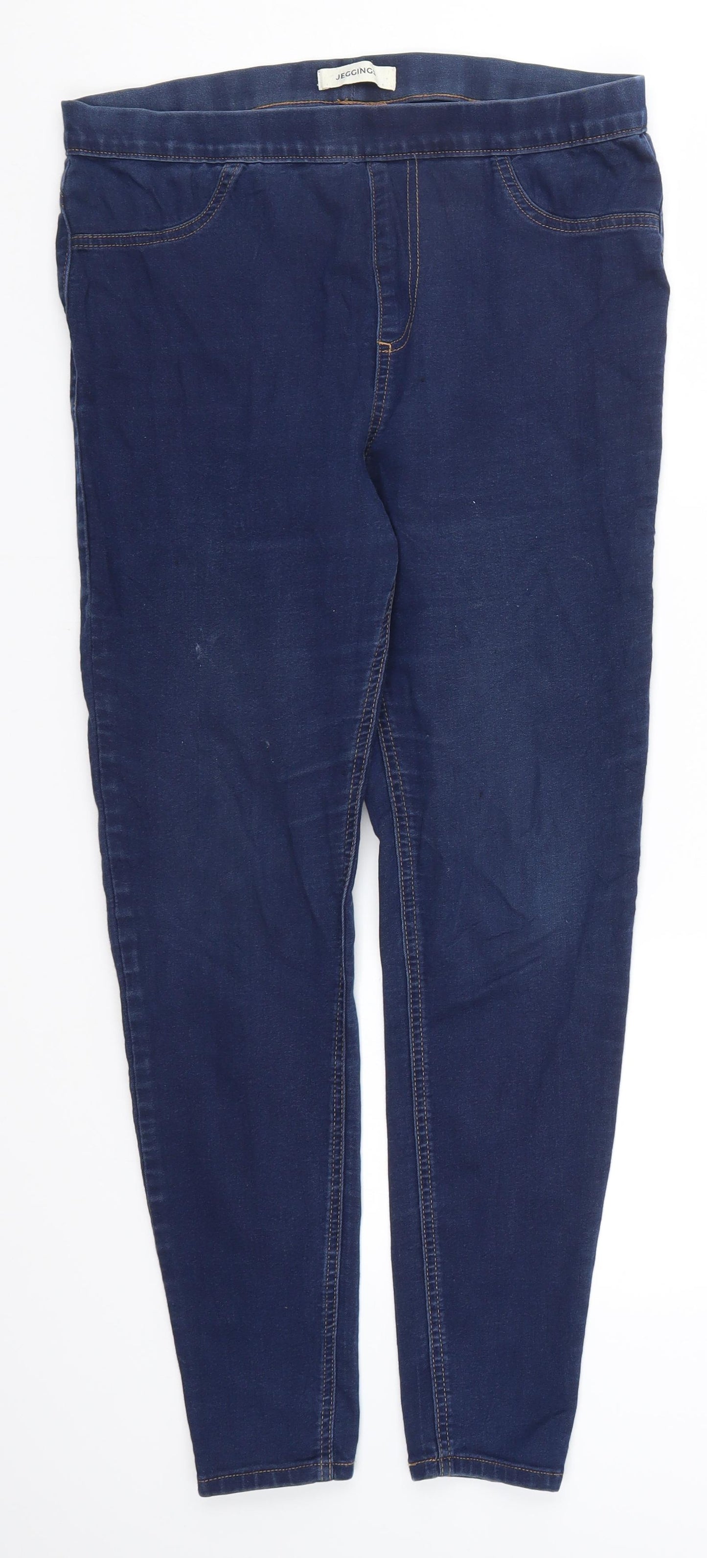 Marks and Spencer Womens Blue  Denim Jegging Jeans Size 14 L26.5 in
