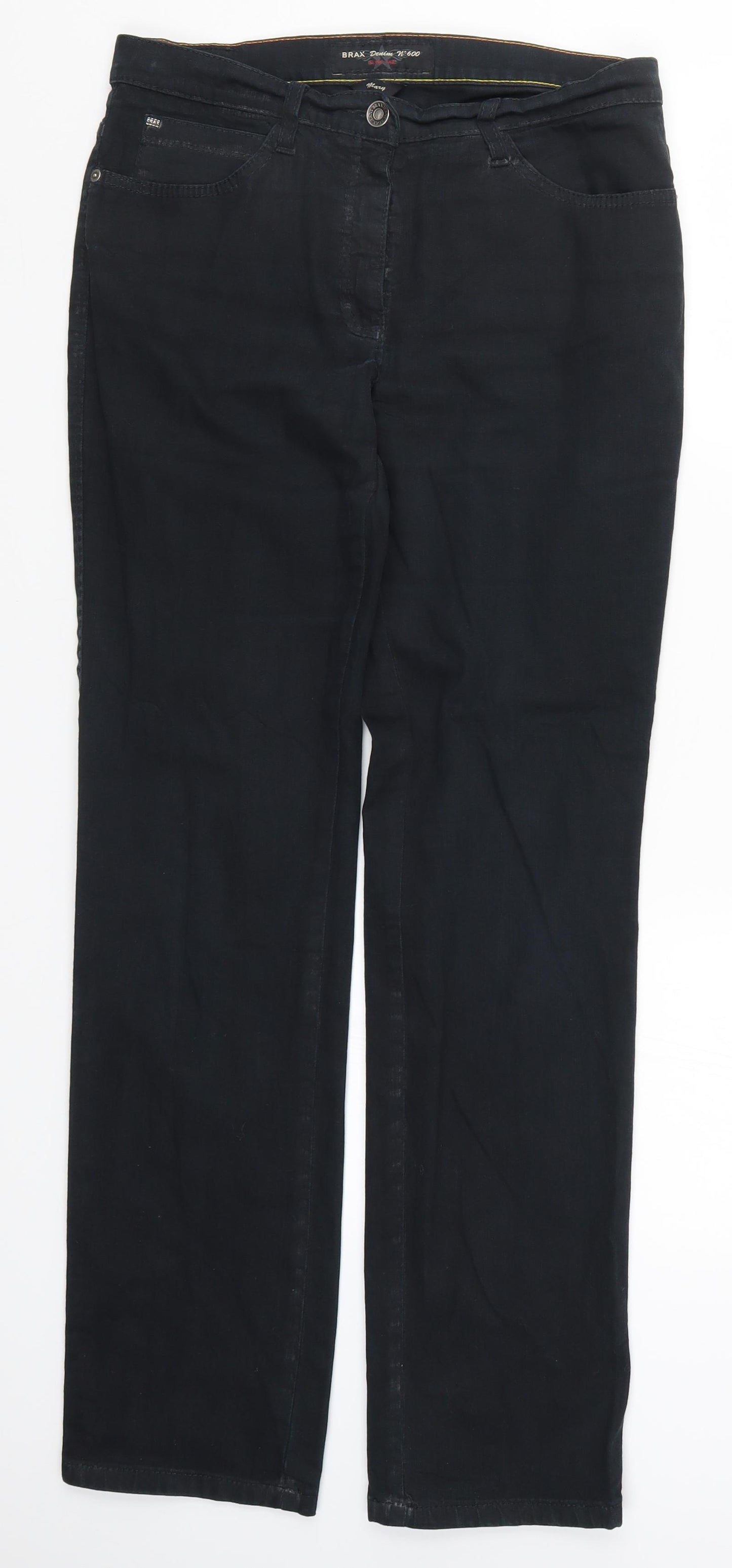 BRAX Womens Black  Denim Straight Jeans Size 31 in L30.5 in