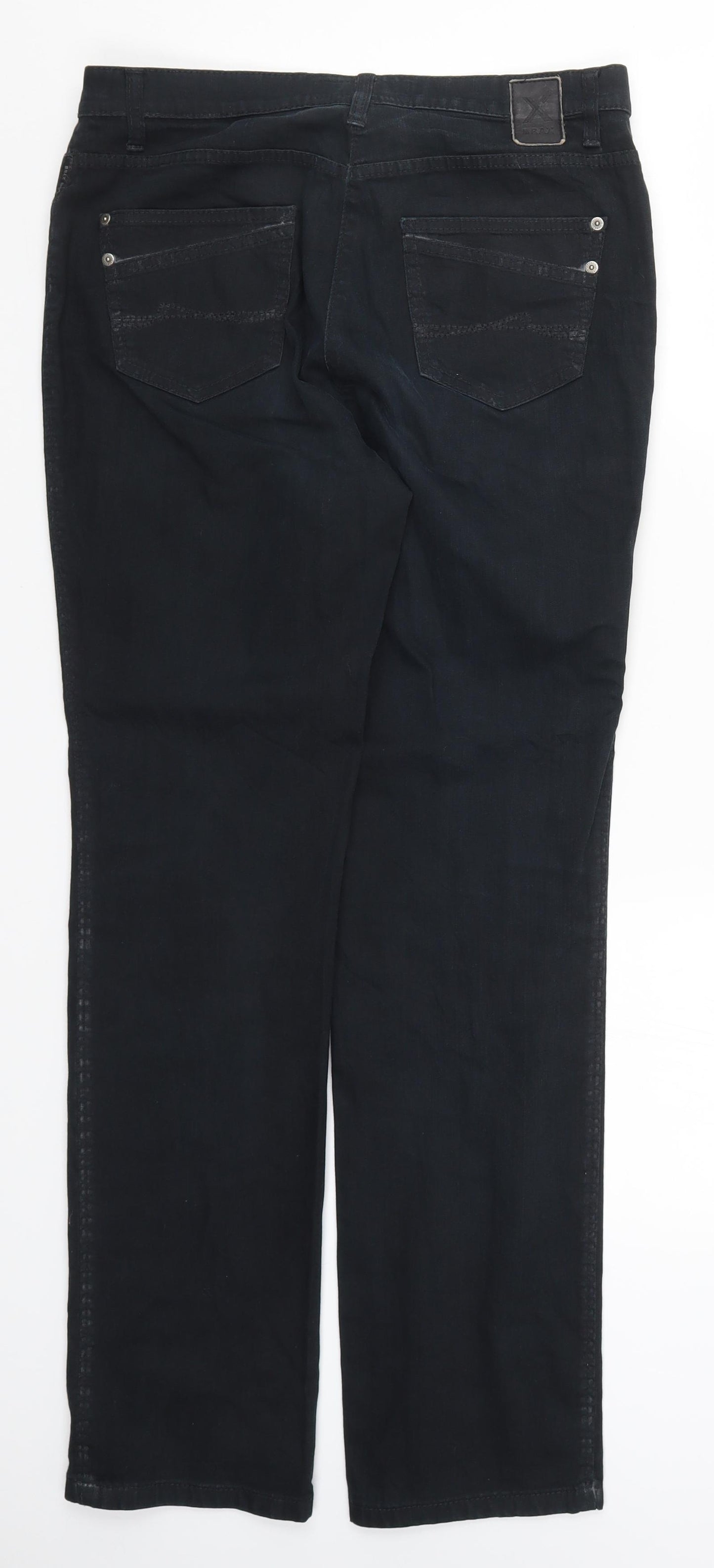 BRAX Womens Black  Denim Straight Jeans Size 31 in L30.5 in