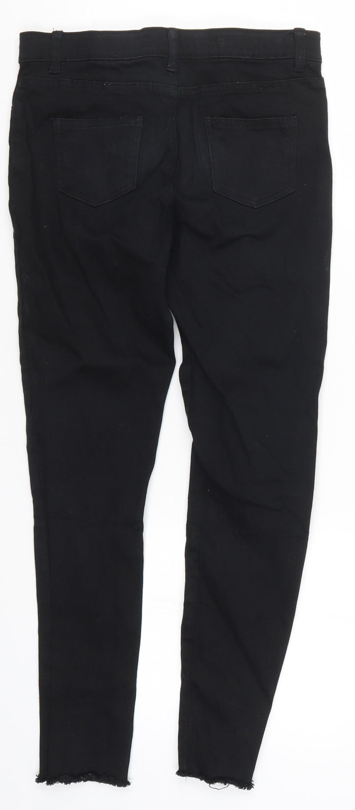 Denim Co Girls Black  Denim Skinny Jeans Size 11-12 Years - Distressed Look