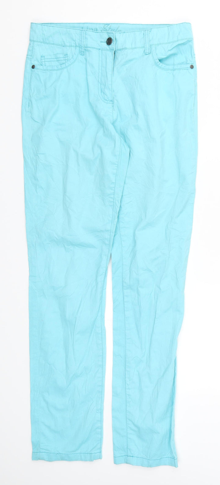 Gina Benotti Womens Blue Straight Jeans Size 10 L30 in