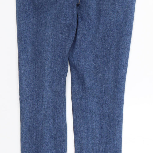 PRETTYLITTLETHING Womens Blue  Denim Skinny Jeans Size 6 L27 in