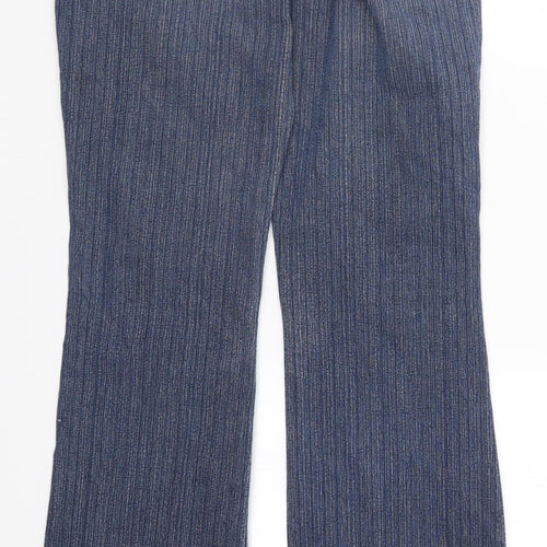Miss Valesi Womens Blue  Denim Bootcut Jeans Size 12 L30 in