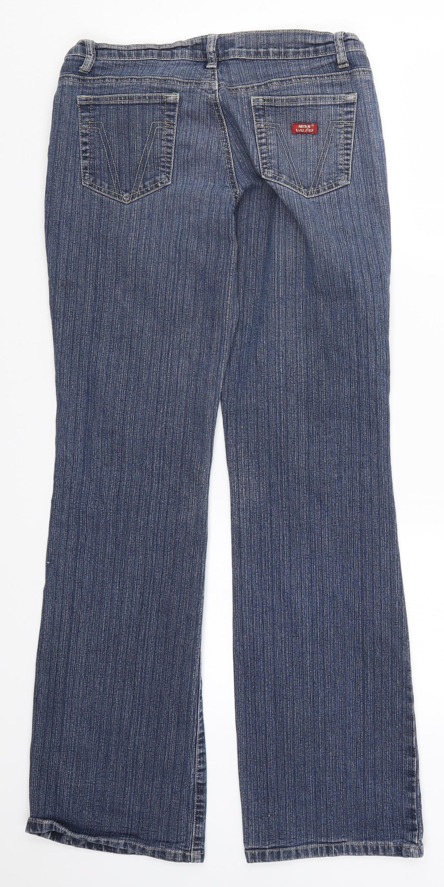 Miss Valesi Womens Blue  Denim Bootcut Jeans Size 12 L30 in
