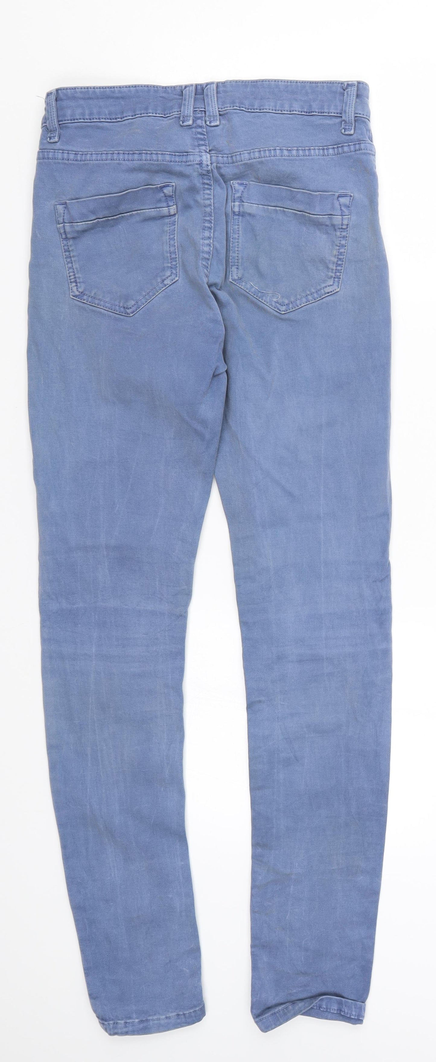 Topshop Womens Blue  Denim Skinny Jeans Size 28 in L28 in