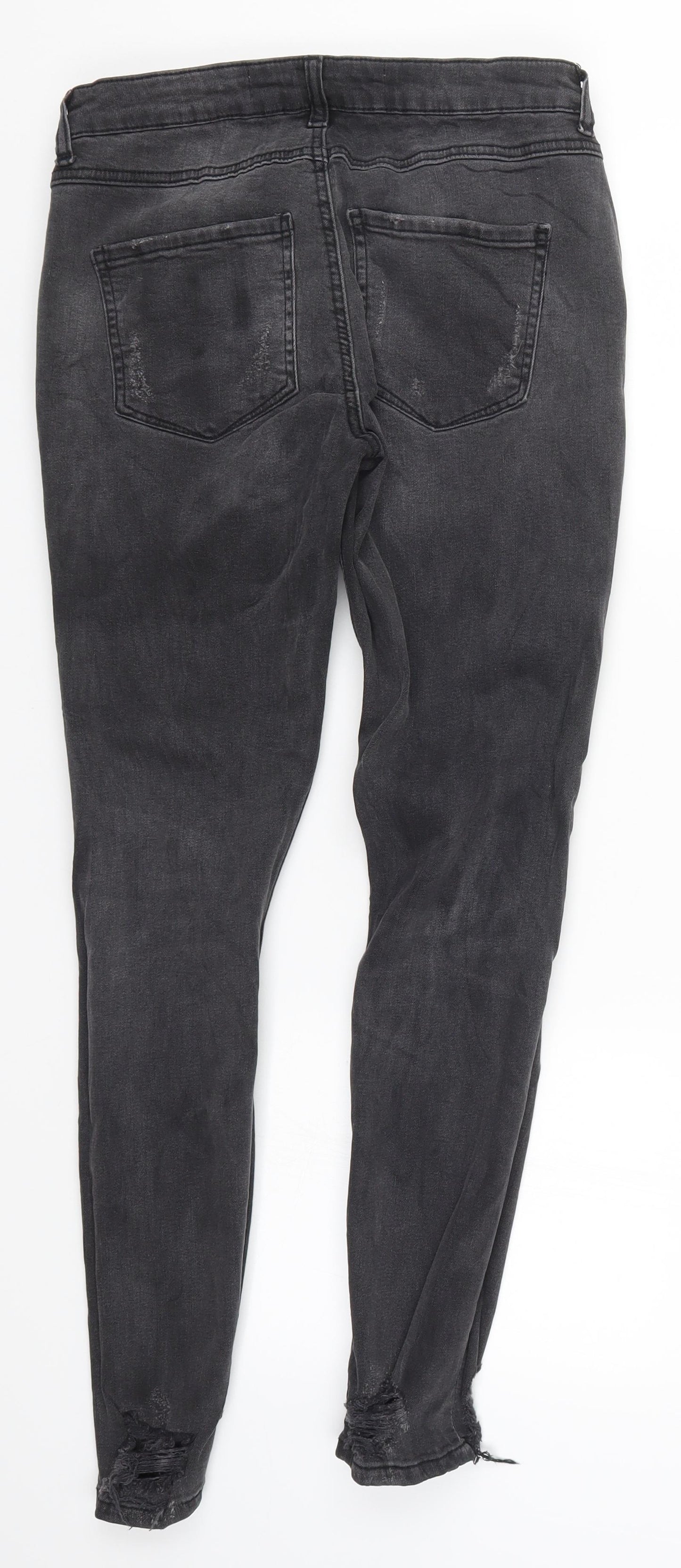 Denim Co Womens Grey  Denim Skinny Jeans Size 10 L29 in