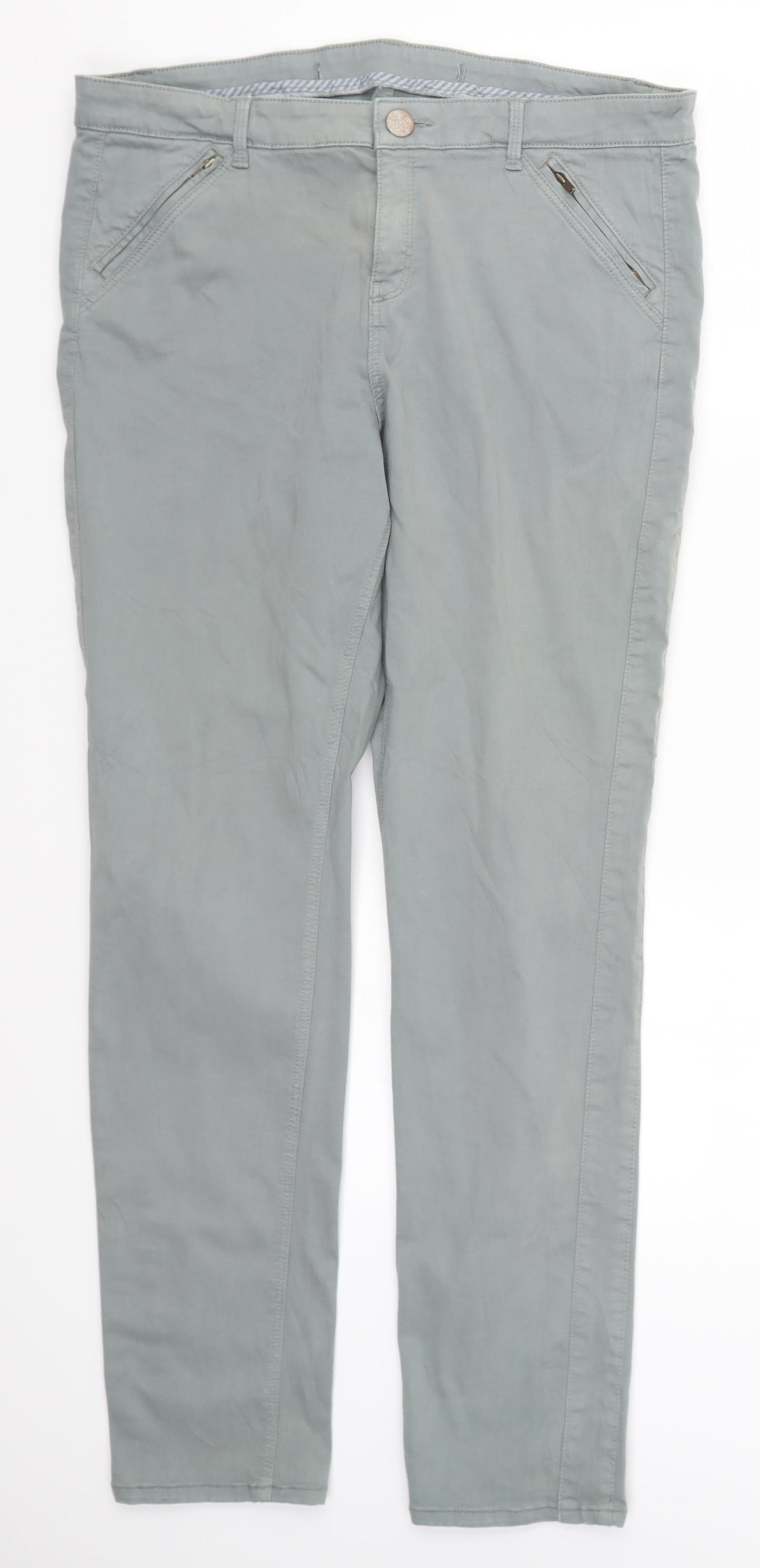 Preworn Womens Grey   Chino Trousers Size 35 in L28.5 in