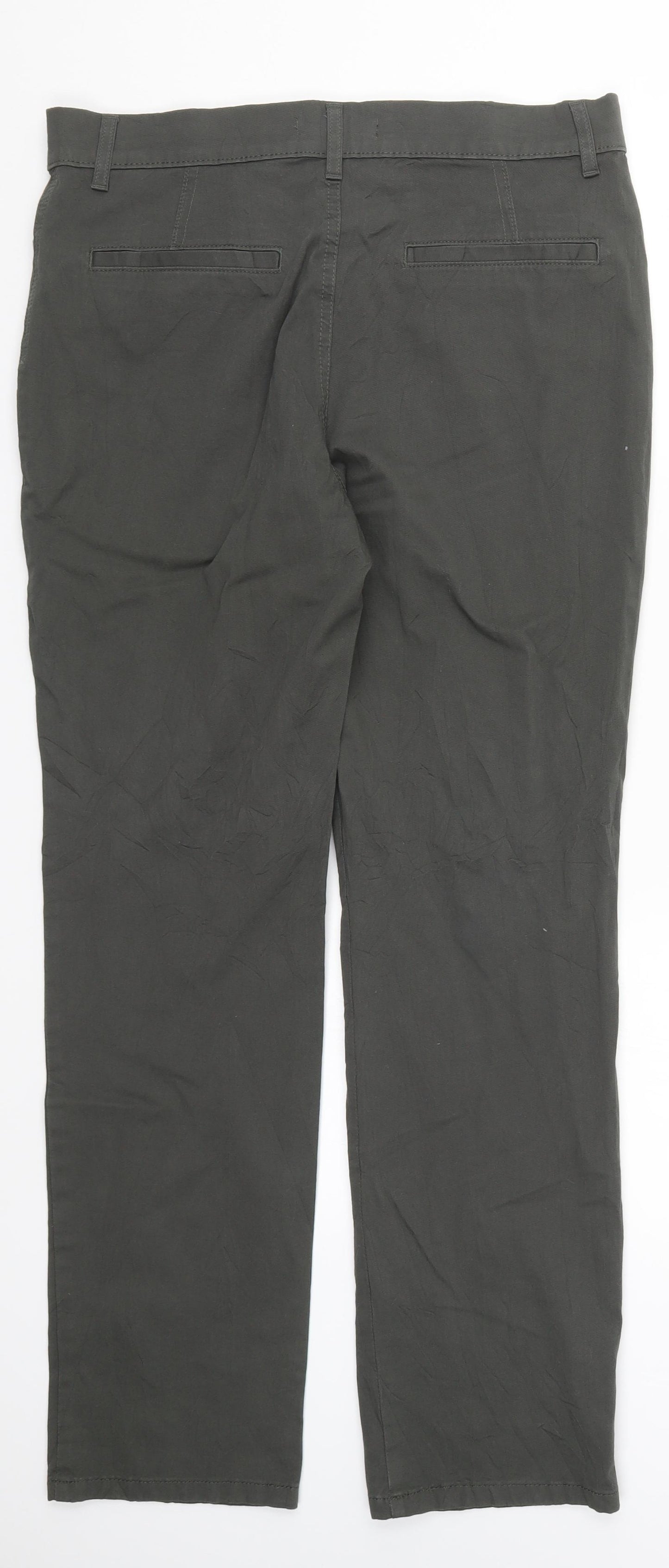 Marks and Spencer Womens Green   Trousers  Size 14 L29.5 in