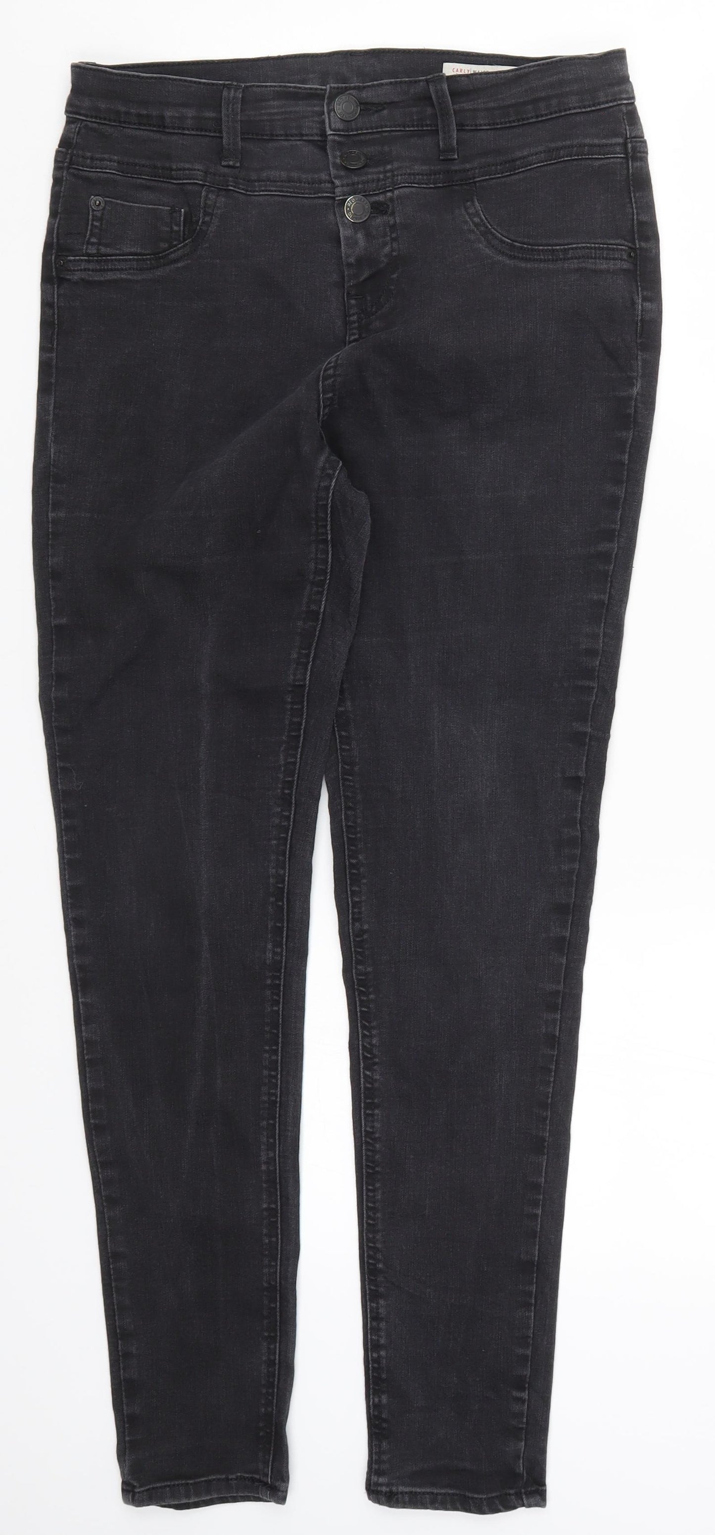 Red Herring Womens Grey  Denim Skinny Jeans Size 14 L29 in
