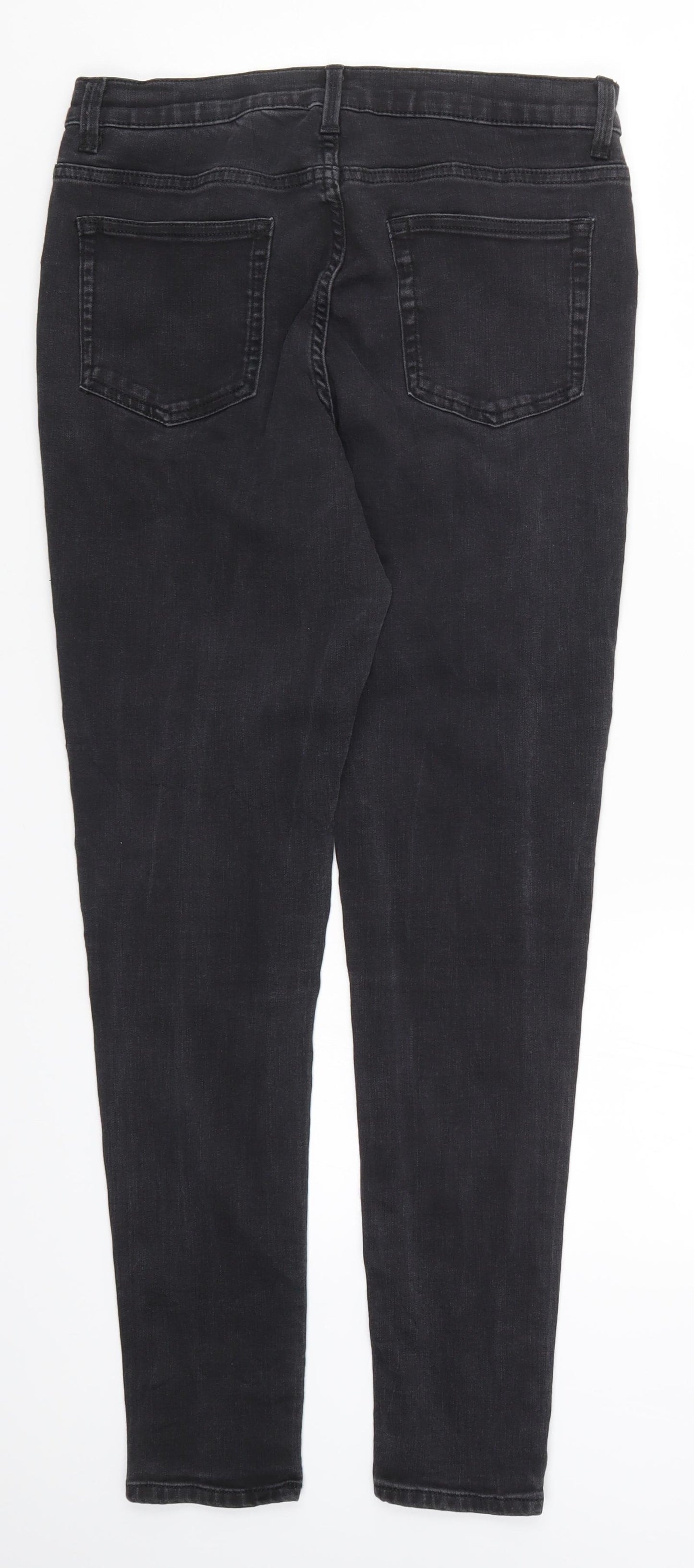 Red Herring Womens Grey  Denim Skinny Jeans Size 14 L29 in