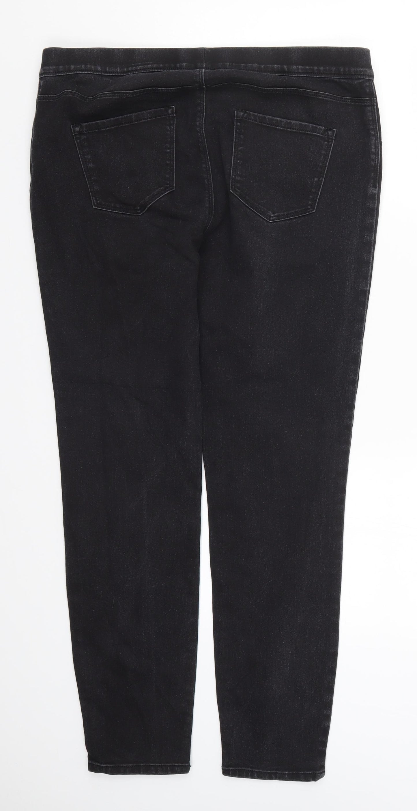 George Womens Grey  Denim Jegging Jeans Size 16 L27 in