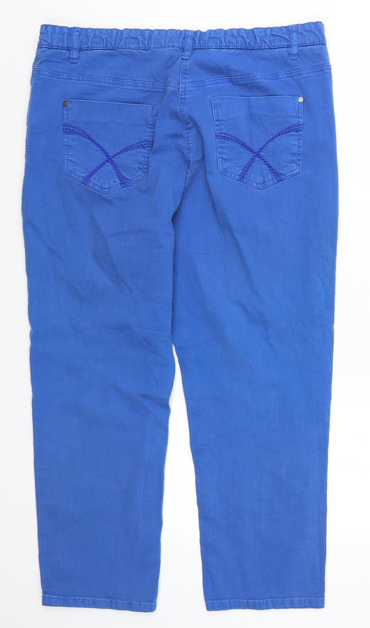 Marisota Womens Blue  Denim Tapered Jeans Size 16 L26 in
