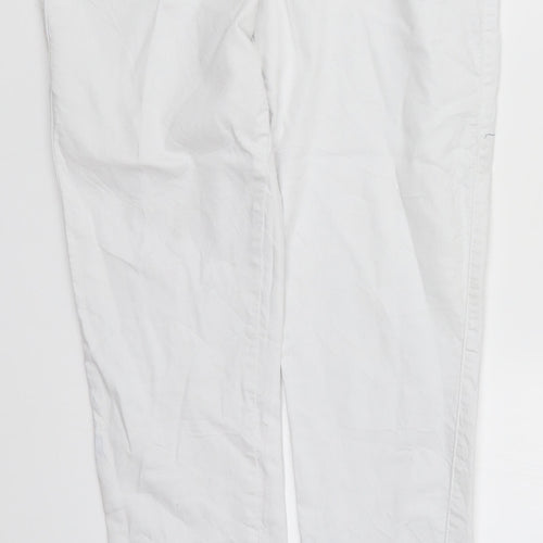 Denim Co Womens White  Denim Jegging Jeans Size 14 L28.5 in