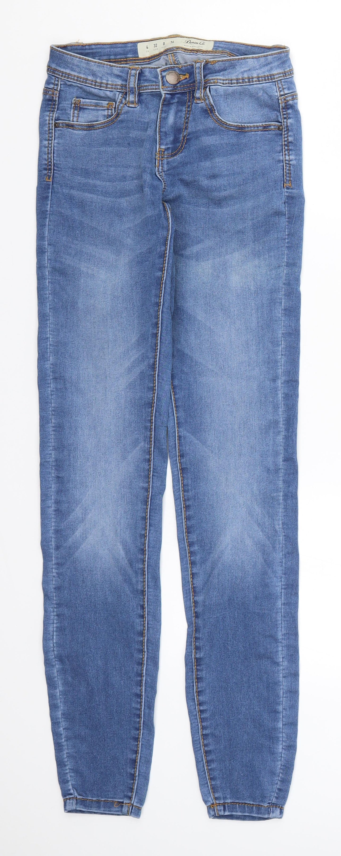Denim Co Womens Blue  Denim Skinny Jeans Size 4 L29.5 in