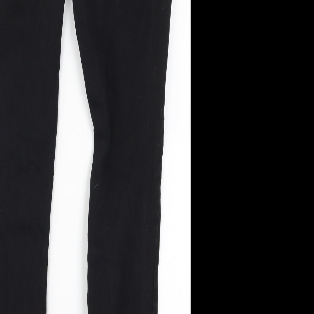 Denim Co Womens Black  Denim Straight Jeans Size 12 L29 in