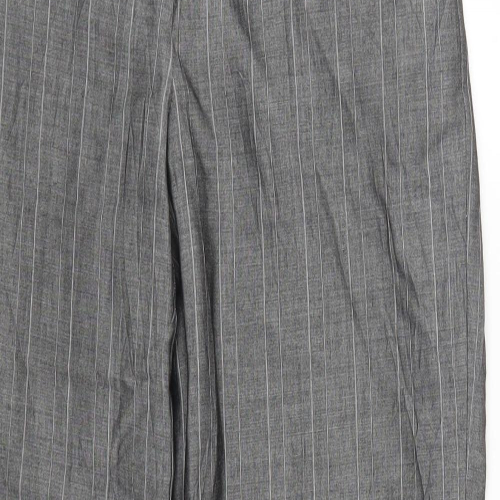 NEXT Womens Grey Striped  Trousers  Size 6 L27 in