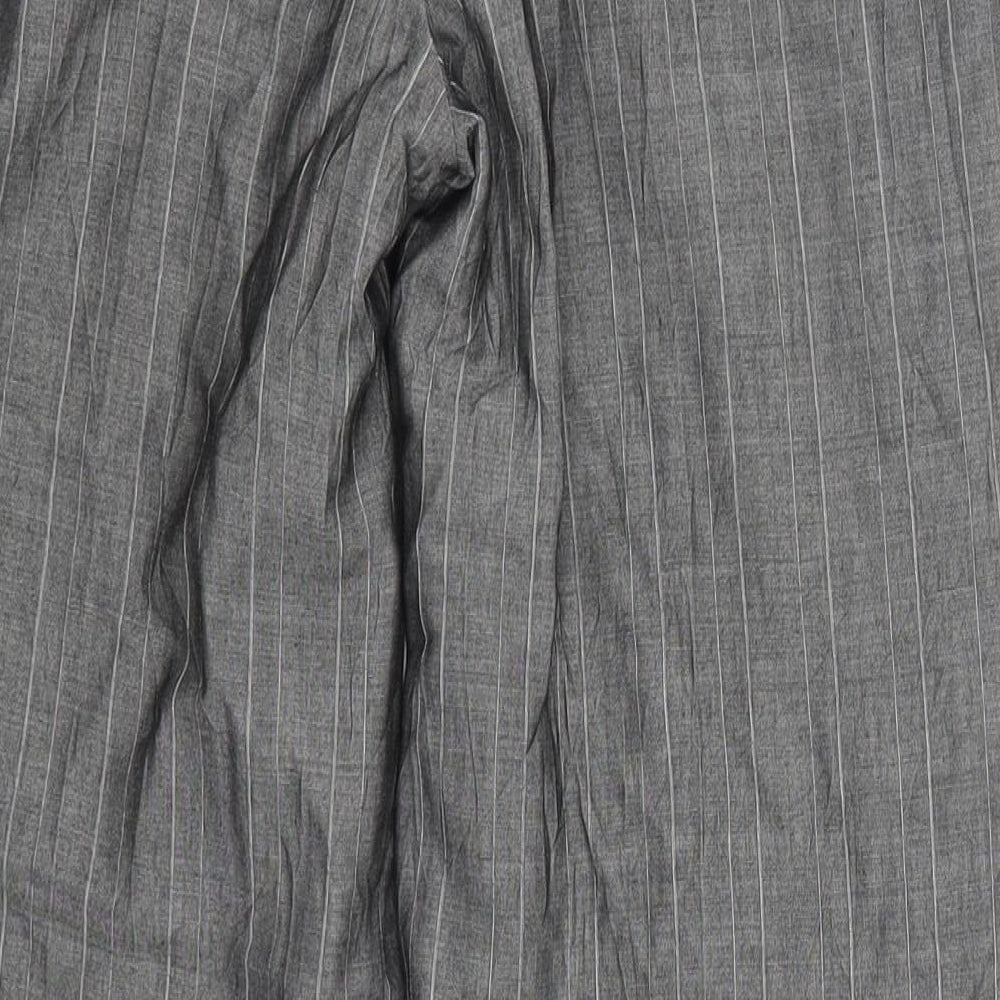 NEXT Womens Grey Striped  Trousers  Size 6 L27 in