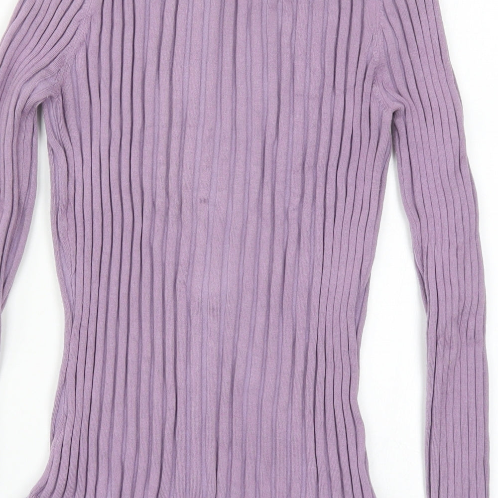 Principles Womens Purple  Knit Cardigan Jumper Size 12