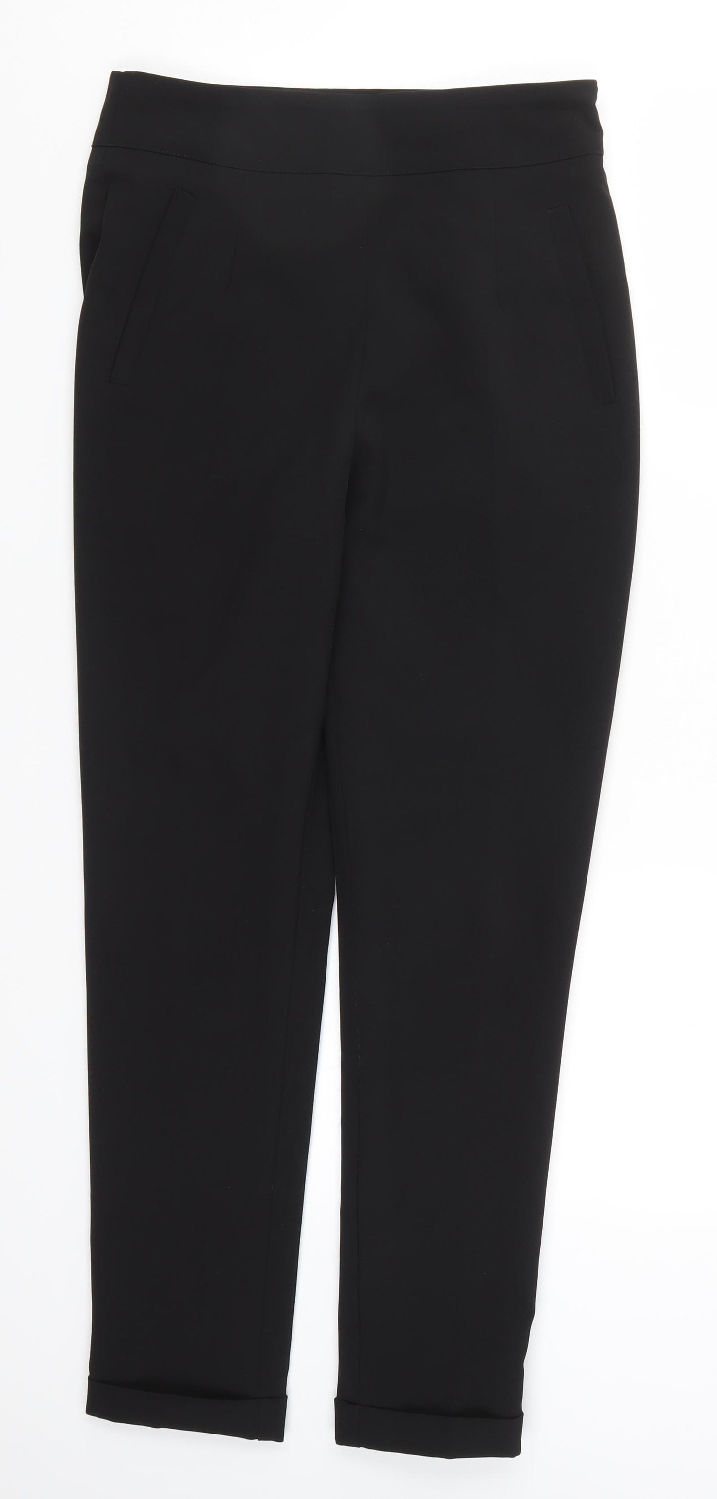 Paza Italia Womens Black   Trousers  Size 28 in L27 in