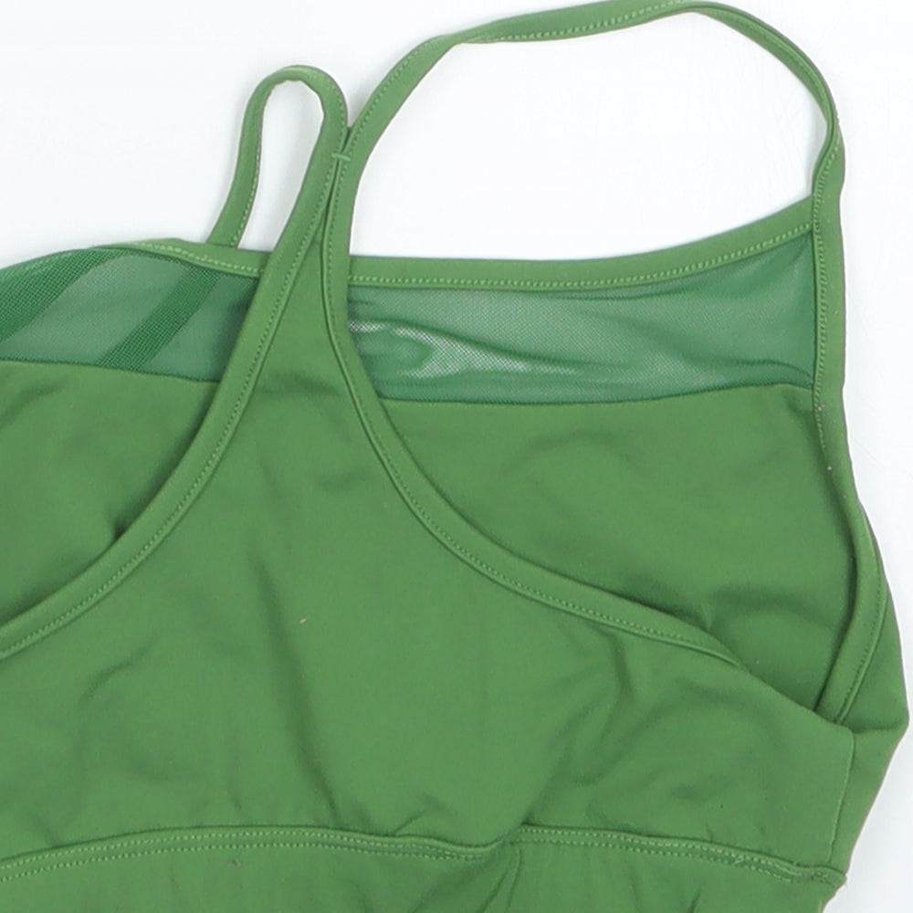 GYMGARMZ Womens Green   Cropped T-Shirt Size S  - Sports Bra