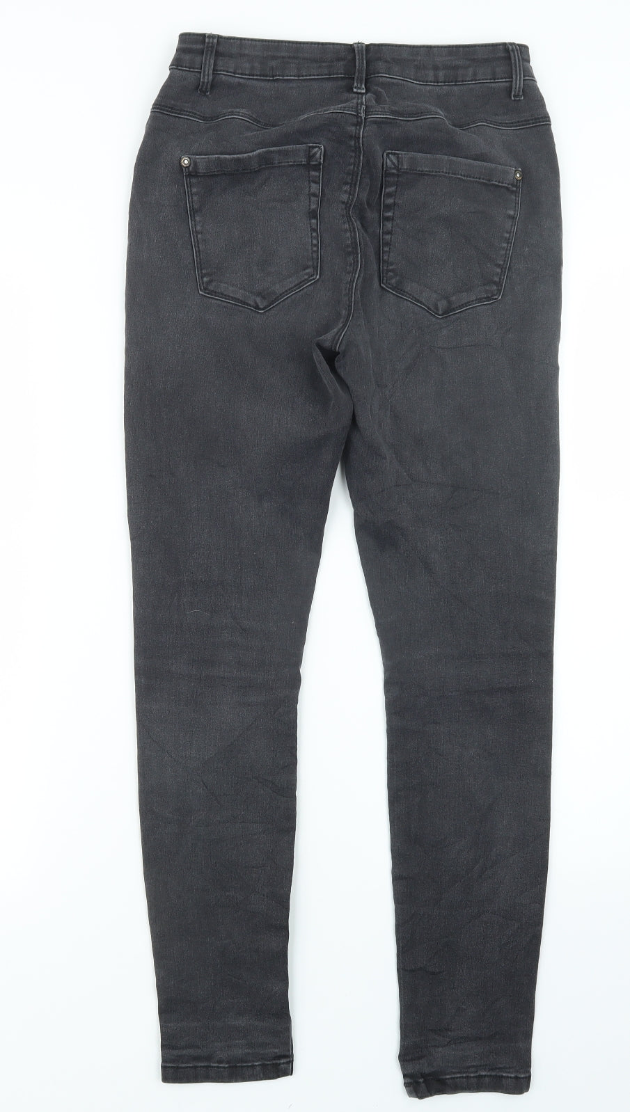 Only Womens Black  Denim Straight Jeans Size M L27 in