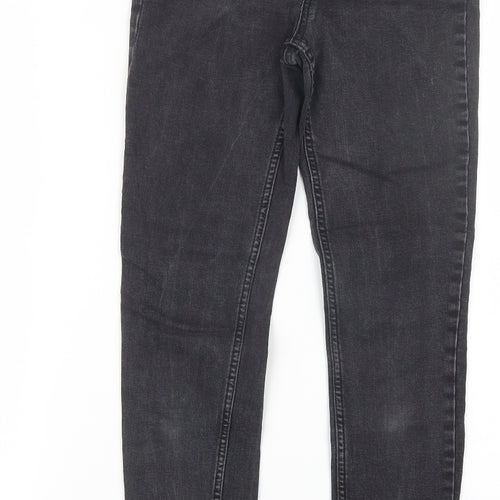 New Look Womens Black  Denim Straight Jeans Size 8 L27 in