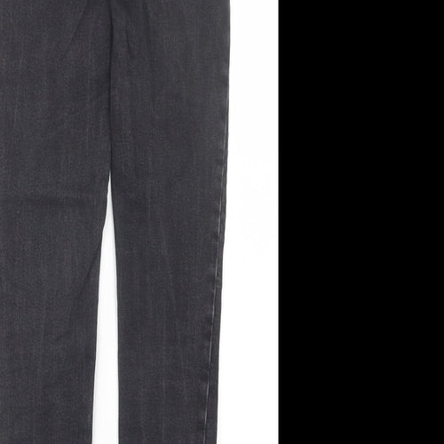 New Look Womens Black  Denim Straight Jeans Size 8 L27 in