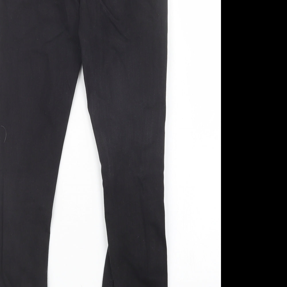 Topshop Womens Black  Denim Straight Jeans Size 23 in L27 in